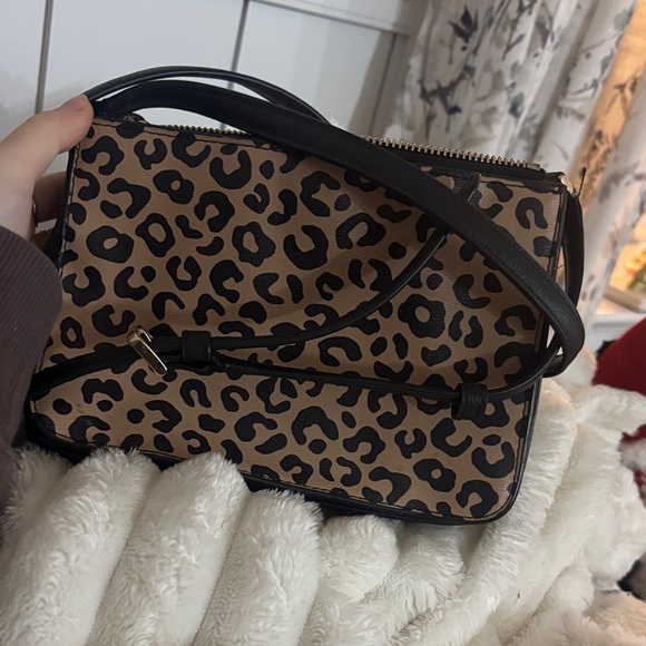 Kate Spade Tan and Black Animal Print Crossbody Bag - Picture 2 of 7